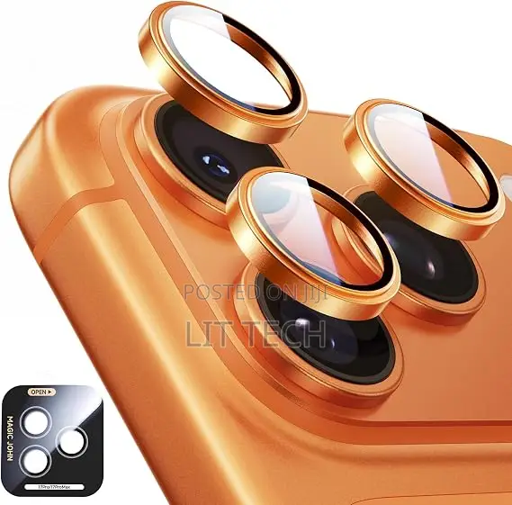 Kinga ya Lens ya iPhone 17 Pro Max - Orange ya Jangwa / Titanium - 1