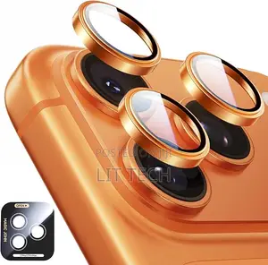 Kinga ya Lens ya iPhone 17 Pro Max - Orange ya Jangwa / Titanium