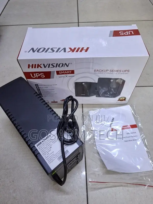 Hikvision 1000VA UPS for CCTV & Security Systems - 1