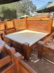 RoyalCraft Palatial Carved Mahogany 6x6 Bed - Executive Edition - 1