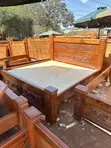 RoyalCraft Palatial Carved Mahogany 6x6 Bed - Executive Edition - 2