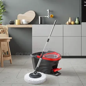 360° Easy Wring Spin Mop na Seti ya ndoo yenye Foot Pedal