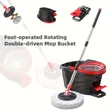 360° Easy Wring Spin Mop na Seti ya ndoo yenye Foot Pedal - 2