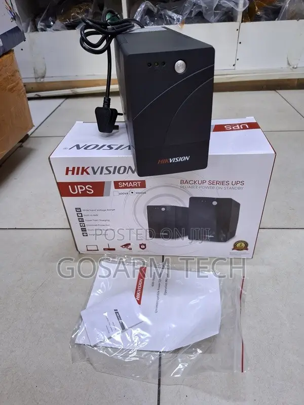 Hikvision 1000VA UPS - Router, Computer, NVR Backup - 1