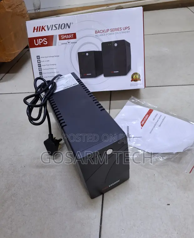 Hikvision 1000VA UPS for NVR/DVR/IP Cameras - 1