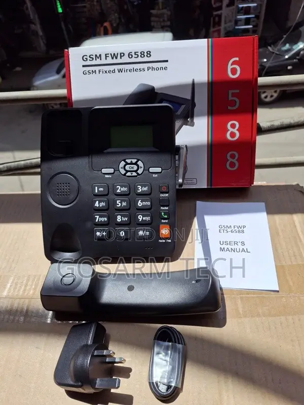 6588 GSM Deskphone na Antena | Mpya Kabisa - 1