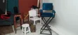 Mirachi Furniture Make Up Seat - Blue & Black - 2