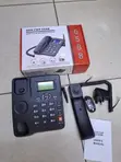 6588 Fixed GSM Deskphone with Dual SIM & Rechargeable Battery - 1