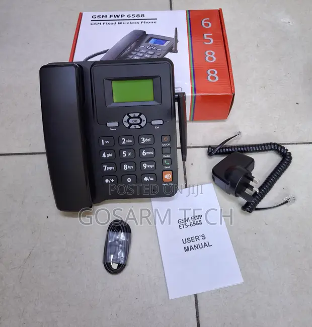 Brand New GSM Fixed Wireless Desk Phone 6588 - 1