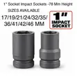 Deep Impact Sockets 1 Inch Drive (17-46mm) - 1
