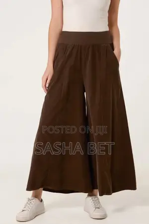 Ladies Palazzo Trousers - Brown
