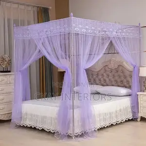 Home Interiors Purple & Pink Mosquito Net