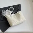 Woven Leather Tote Bag - 2
