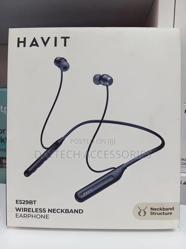 Havit E529BT Neckband Bluetooth Wireless Earphones - 1