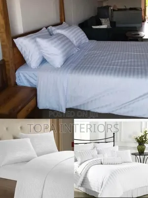 White King Size Duvet Cover Set - Hotel Style