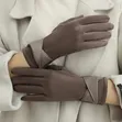 Women's Warm Winter Gloves with Velvet Lining - 1