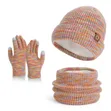 3-in-1 Knitted Hat, Scarf & Gloves Set - 2