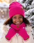 3pcs Knitted Winter Beanie, Scarf & Gloves Set for Kids - 1
