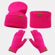 3pcs Knitted Winter Beanie, Scarf & Gloves Set for Kids - 2