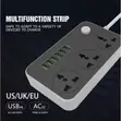 Chaja ya Haraka ya USB 6-Port + Soketi Mahiri ya AC ya Port 3 - 1
