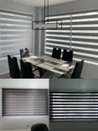Zebra Roller Window Blinds (Vipande Viwili) - 1