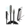 60W USB-A to USB-C Fast Charging Cable with 180° Rotatable Stand - 1