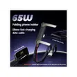 60W USB-A to USB-C Fast Charging Cable with 180° Rotatable Stand - 4