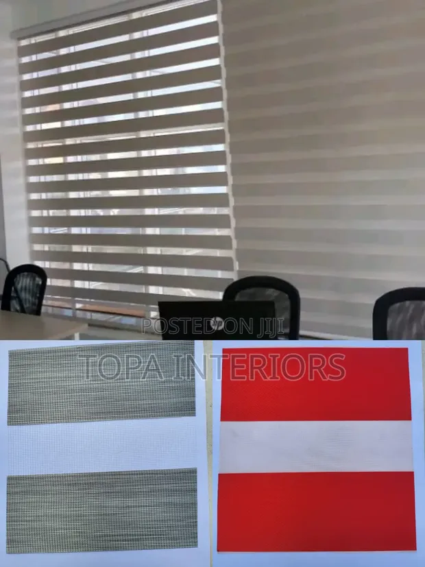 Premium Double Layer Horizontal Roller Office Blinds - 1