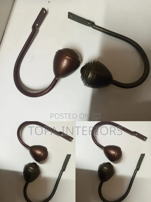 Metallic Curtain Tiebacks/Holdbacks (Pair) - 1