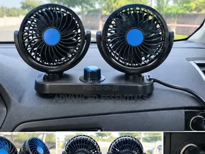 2-Speed Double Head Vehicle Fan