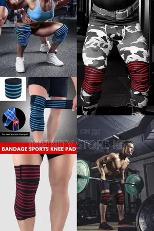 Knee Wraps Pair - Gym & Weightlifting Support