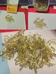 Drapery Curtain Hooks - Metal, Gold (100 Pcs) - 1