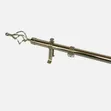 2m Double Adjustable Curtain Rods - 2