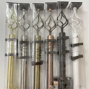 Quality Adjustable 2m Single Curtain Pole Rods