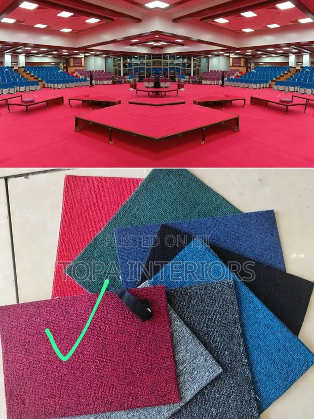 Uwekaji na Usambazaji wa Carpet za Ukutani kwa Ajili ya Jukwaa la Kanisa - 1
