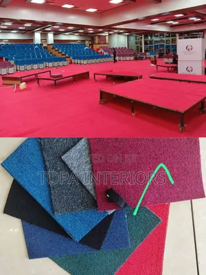 Uwekaji na Usambazaji wa Carpet za Ukutani kwa Ajili ya Jukwaa la Kanisa