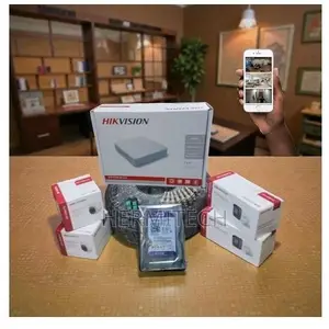 Hikvision 4 Channel Hybrid CCTV Kit kwa Maghala