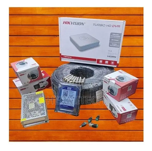 Hikvision 4 Channel CCTV Kit kwa Usalama wa Biashara - 1