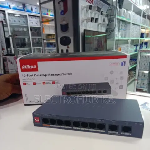 Dahua 8-Port Managed LAN Switch with 2 Uplinks - 1
