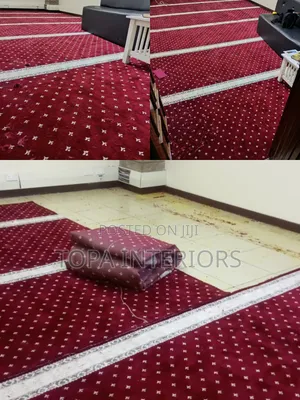 Thick & Dense Mosque Carpets - Wall-to-Wall Flooring Installation