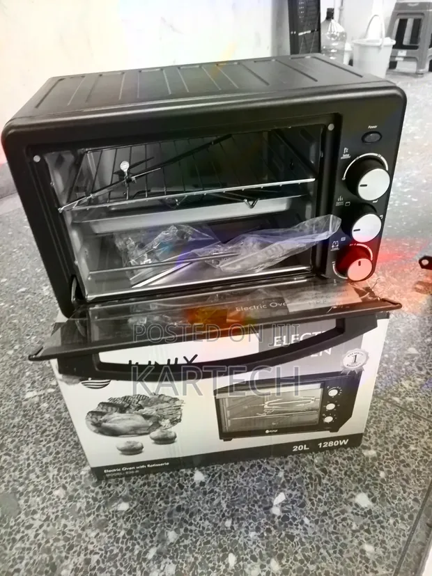 Nunix 20L Electric Oven - 1280W Countertop - 1