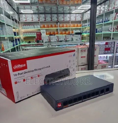 10-Port Dahua Network Switch with Dual Uplink - 1