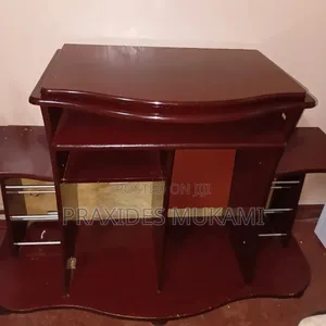 Brown TV Stand and Organizer