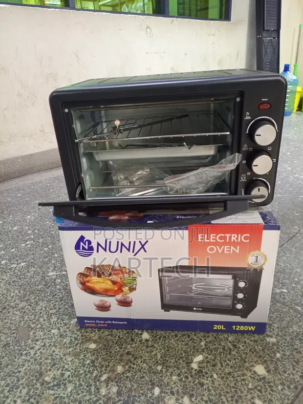 Nunix 20-Litre Electric Baking Oven 1280W - 1