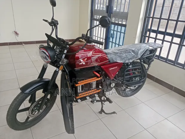 Pikipiki Mpya ya Umeme 2025 - Nyekundu - 1