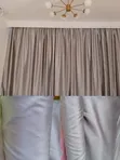 Grey Opaque Window Curtains - Total Blockout - 1