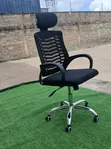 Kiti Kipya cha Ofisi cha Mesh cha Siri chenye Headrest - 1