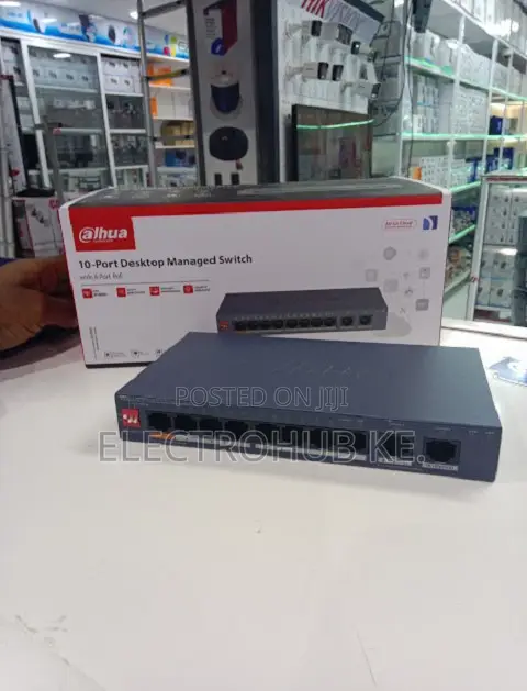 Dahua Managed PoE Switch - 8 PoE Ports, 2 Uplink - 1