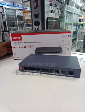 Dahua Managed PoE Switch - 8 PoE Ports, 2 Uplink
