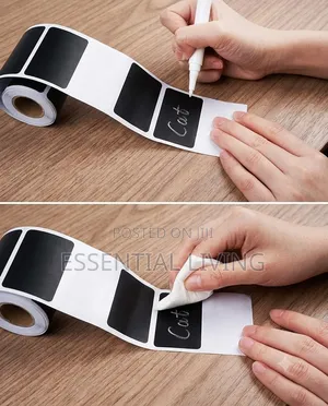 Roli ya Labeli za Sticker na Kalamu ya Chaki (300pcs)